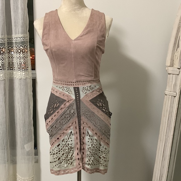 Hazel Suede Marciano Dress - Picture 2 of 7